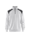3353 Sweatshirt bi-colour met halve rits