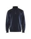 3353 Sweatshirt bi-colour met halve rits
