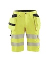 1586 High Vis short met stretch en gereedschapszakken
