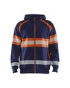 3552 Hooded sweatshirt met rits High Vis