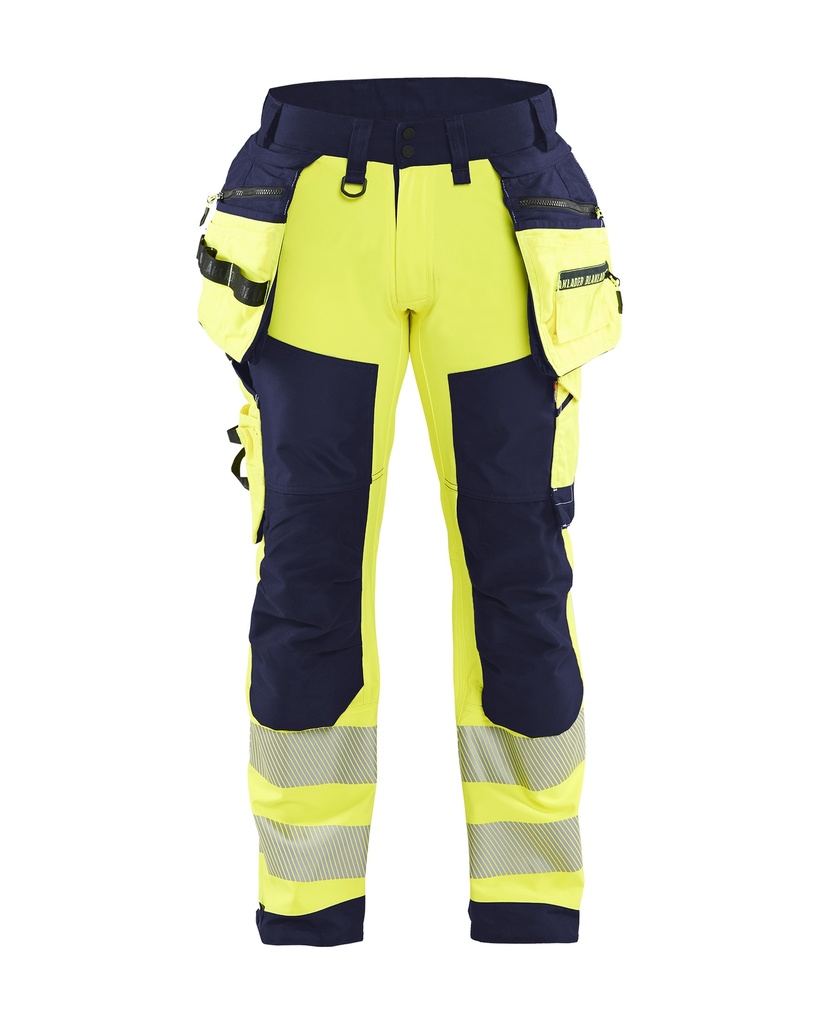 1820 High Vis werkbroek softshell met gereedschapszakken