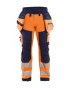 1820 High Vis werkbroek softshell met gereedschapszakken