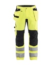 1552 High Vis Werkbroek met stretch en gereedschapzakken