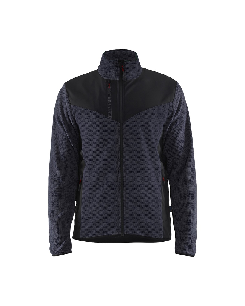 5942 Gebreid vest met softshell