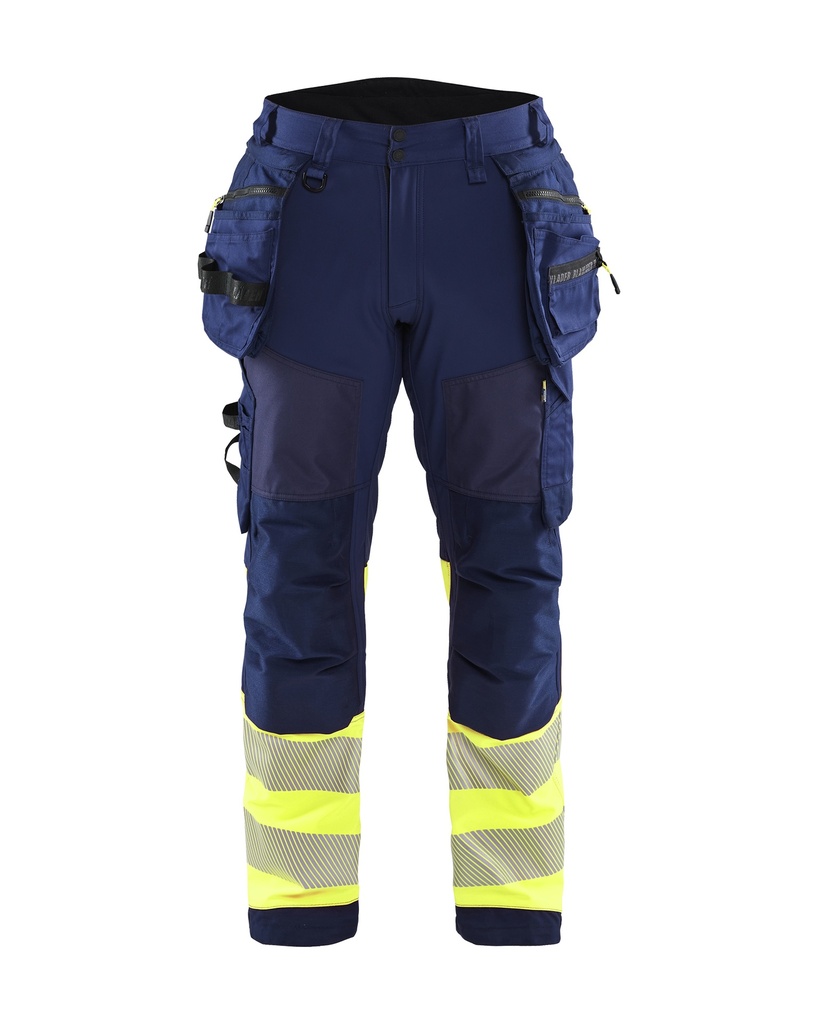 1821 High Vis werkbroek softshell met gereedschapszakken