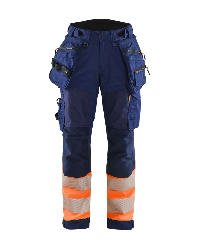 7114 Dames High Vis Werkbroek Softshell