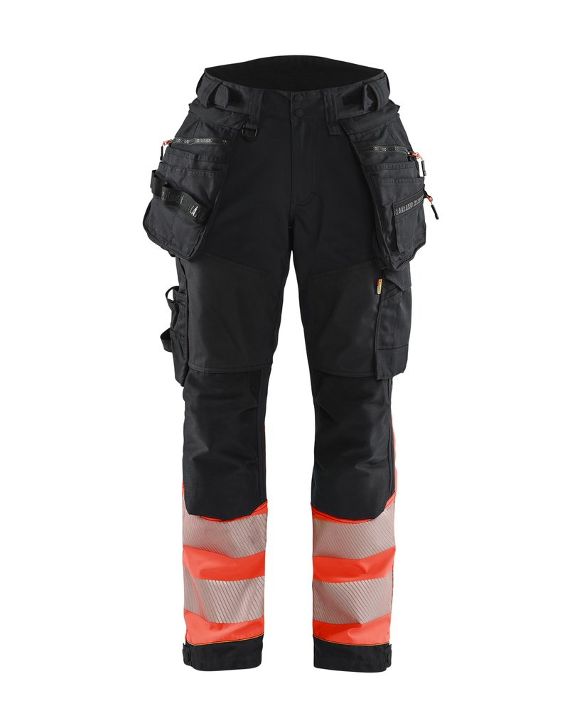 7114 Dames High Vis Werkbroek Softshell