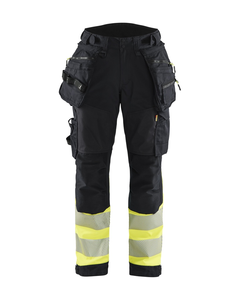 7114 Dames High Vis Werkbroek Softshell