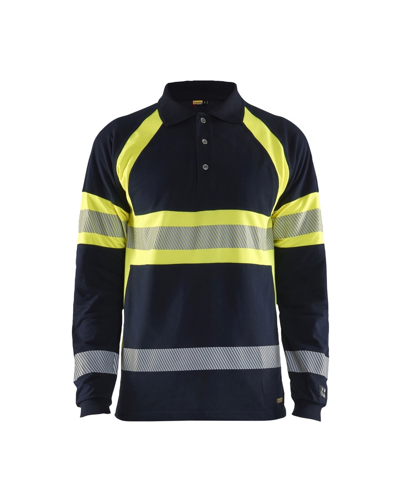 3438 Multinorm piqué polo lange mouwen