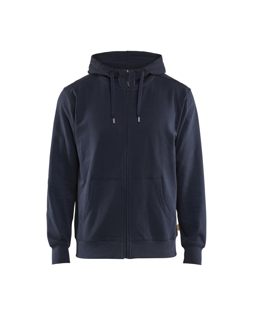 3366 Hooded Sweatshirt met rits katoen