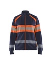 3505 Dames sweatshirt met rits High Vis