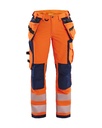 7197 Dames High Vis werkbroek 4-weg stretch met gereedschapszakken