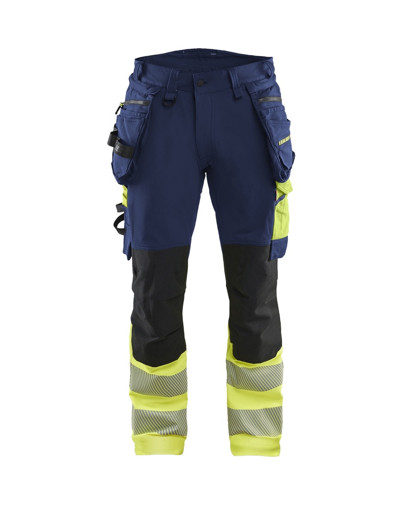 1125 High Vis werkbroek 4-weg stretch met gereedschapszakken
