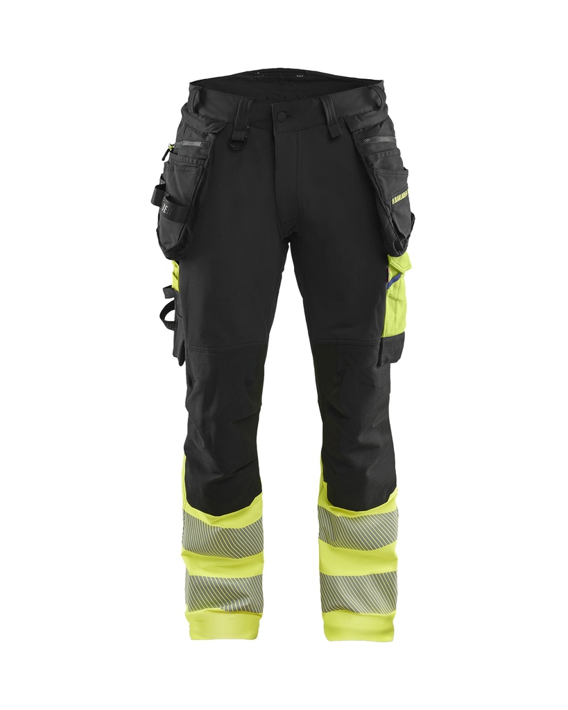 1125 High Vis werkbroek 4-weg stretch met gereedschapszakken