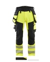 1122 High Vis werkbroek 4-weg stretch met gereedschapszakken