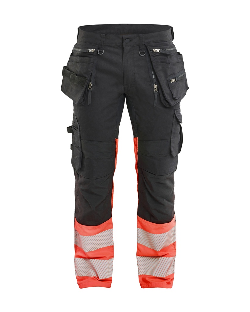 1130 High Vis Werkbroek Stretch met gereedschapzakken