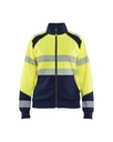 3508 Dames sweatshirt met rits High Vis