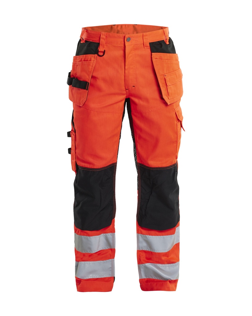 1565 High Vis Werkbroek met ventilatie en gereedschapszakken