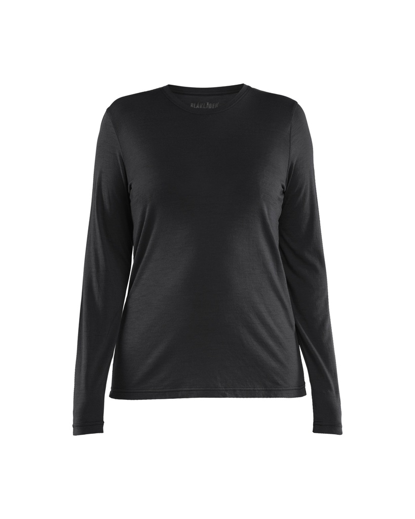 3539 Dames T-shirt met lange mouwen merinowol