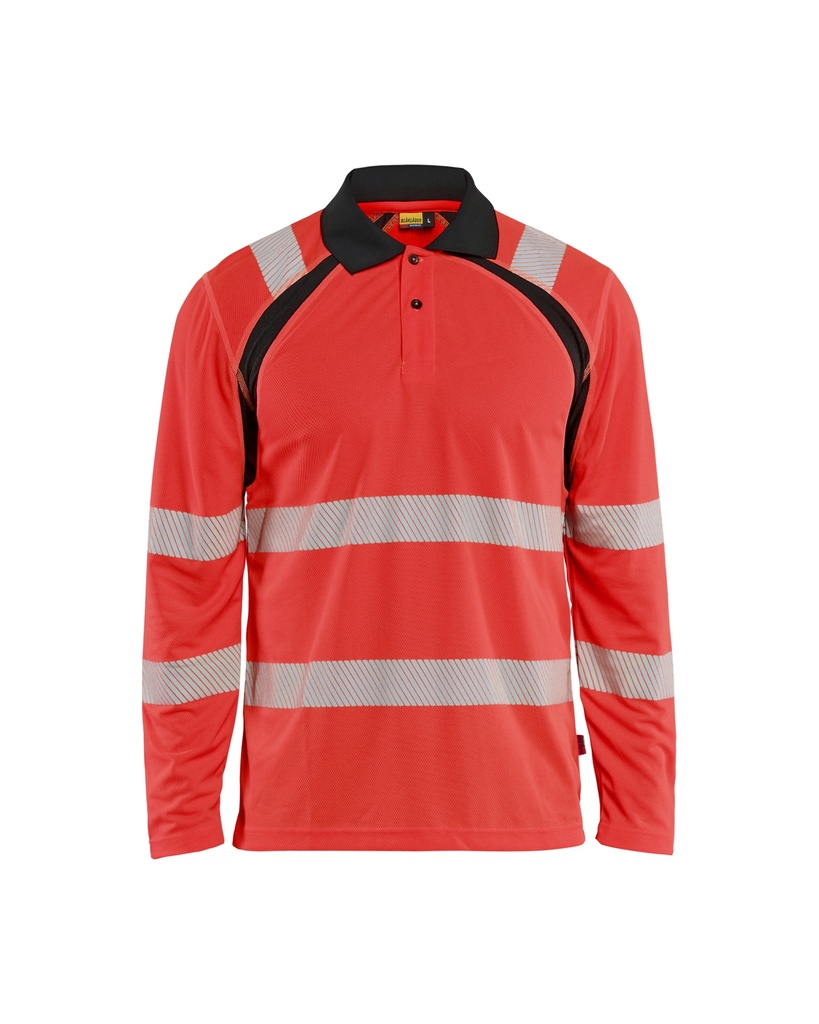 3598 UV-Poloshirt lange mouwen High Vis