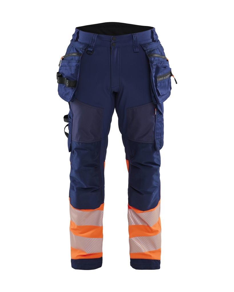 1821 High Vis werkbroek softshell met gereedschapszakken