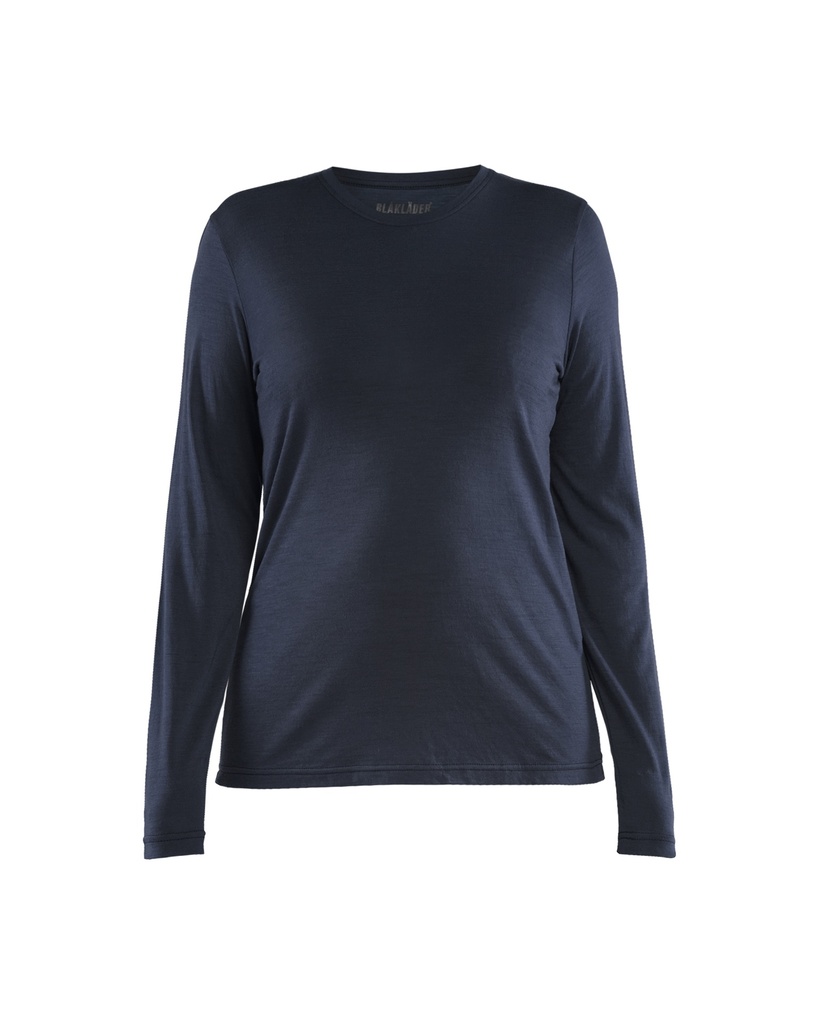 3539 Dames T-shirt met lange mouwen merinowol