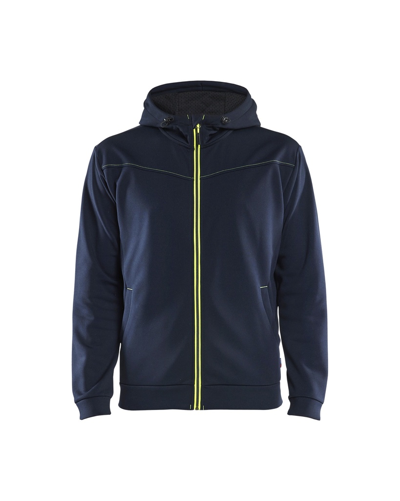 3363 Hooded sweatshirt met rits