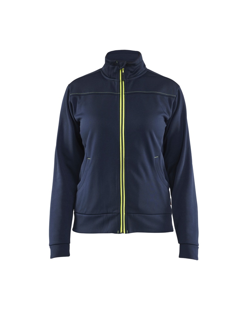 3394 Dames service sweatshirt met rits