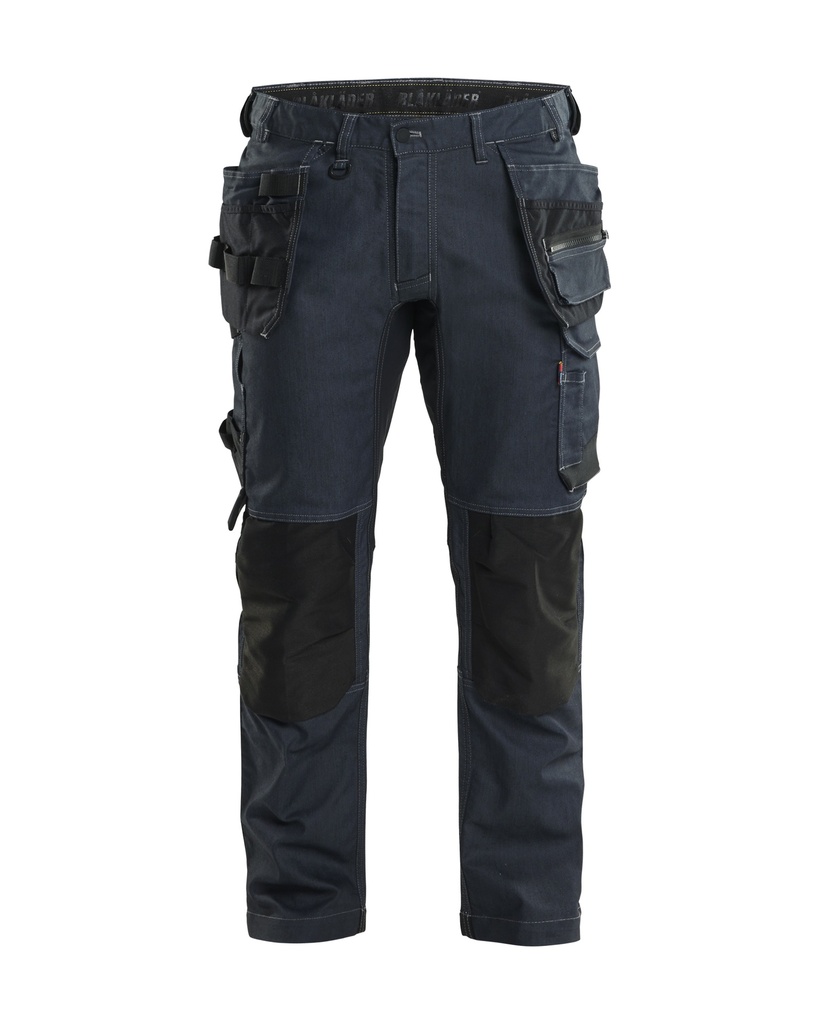 1750 Werkbroek denim stretch met gereedschapszakken
