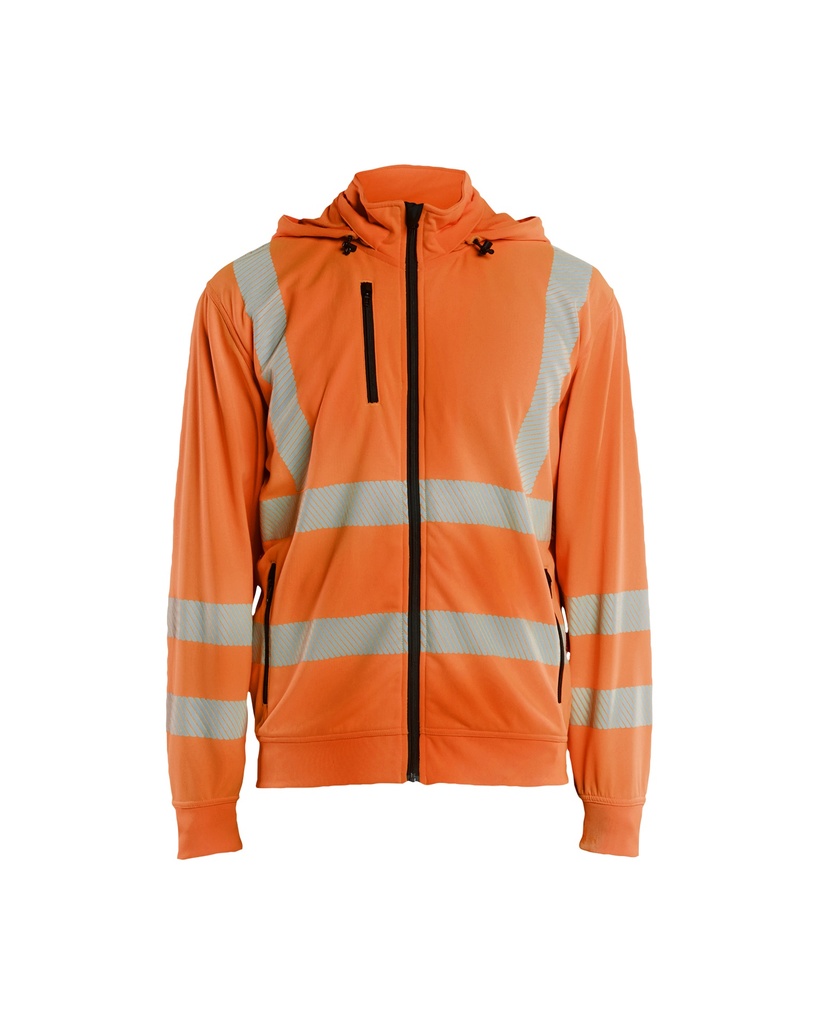 3573 Sweatshirt met afneembare capuchon High Vis