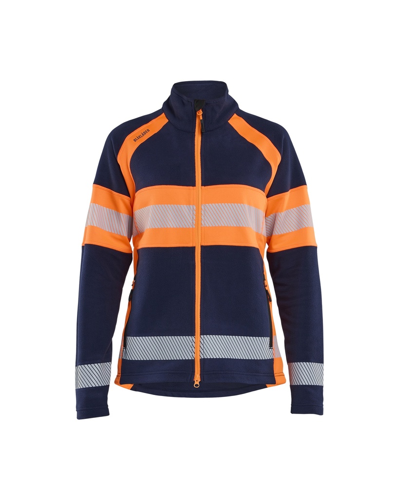 4718 Dames Microfleecevest High Vis