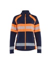 4718 Dames Microfleecevest High Vis