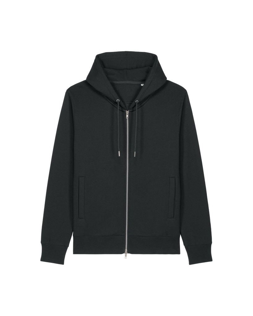 Astor Zip Hoodie Black