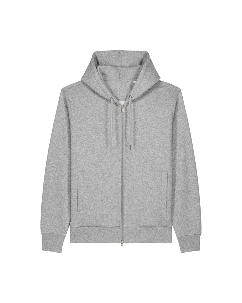 Astor Zip Hoodie Heather Grey
