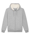 Hygger Sherpa Zip Hoodie Heather Grey