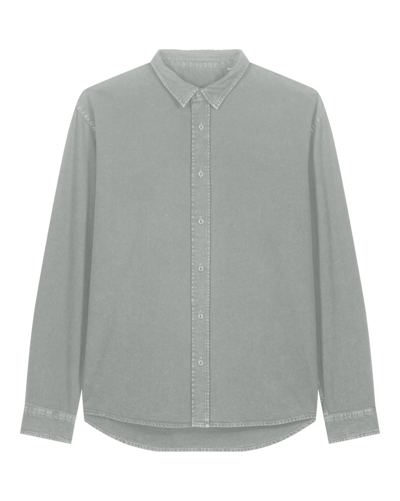 Worker Shirt G. Dyed Misty Grey
