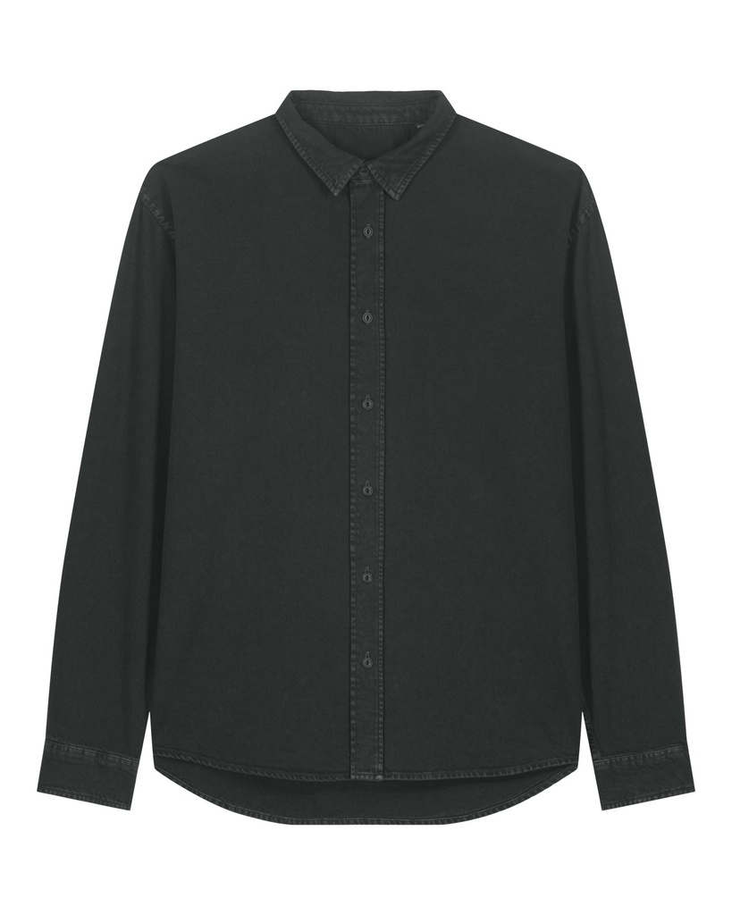 Worker Shirt G. Dyed Black Rock