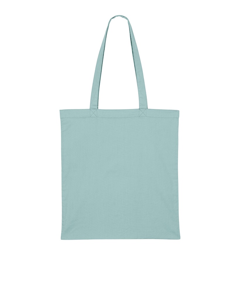 Light Tote Bag Teal Monstera