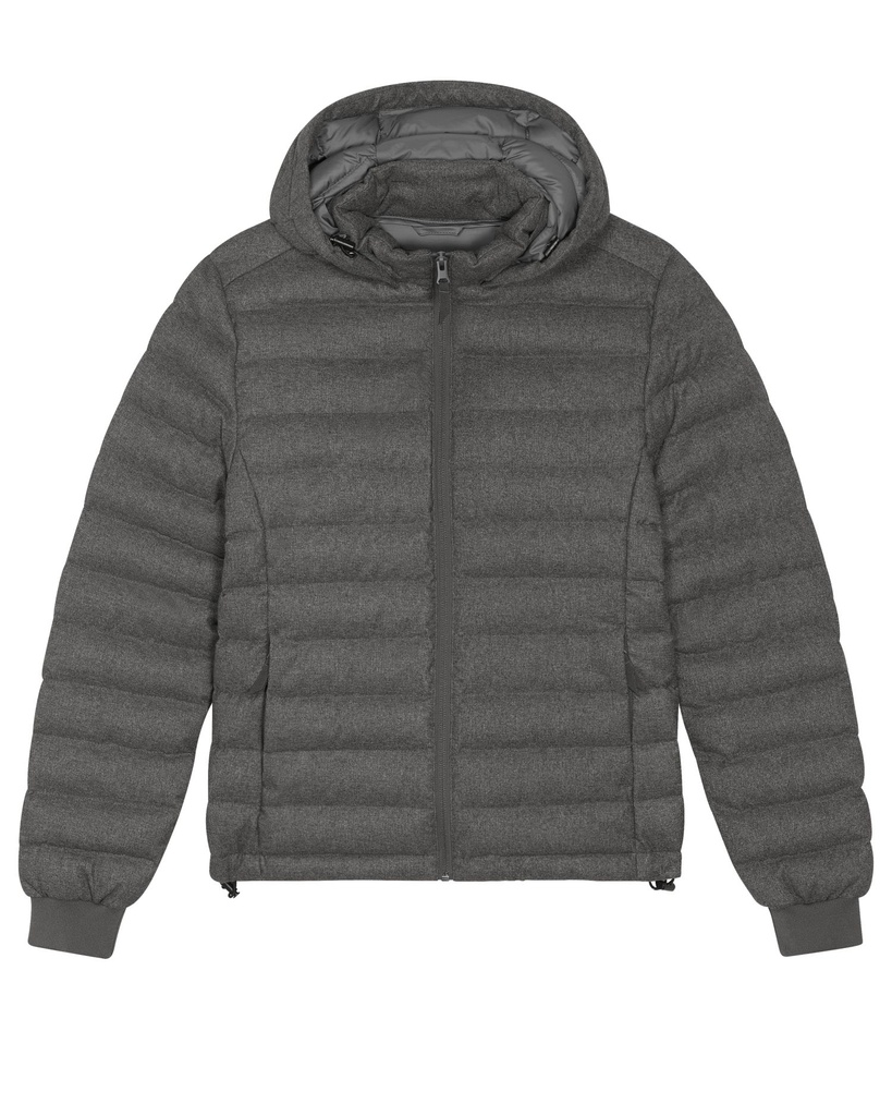 Stella Voyager Wool-Like Padded Jacket Deep Metal Heather Grey