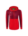 Six Wings trainingsjack met capuchon rood/bordeaux Dames