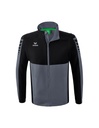 Six Wings jack met afneembare mouwen slate grey/zwart