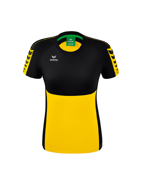 Six Wings T-shirt geel/zwart Dames