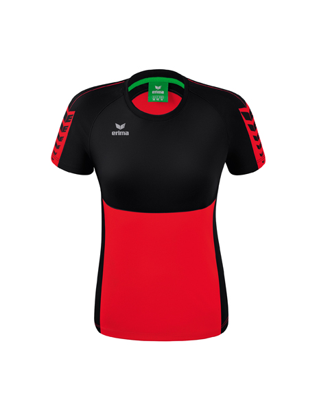 Six Wings T-shirt rood/zwart Dames