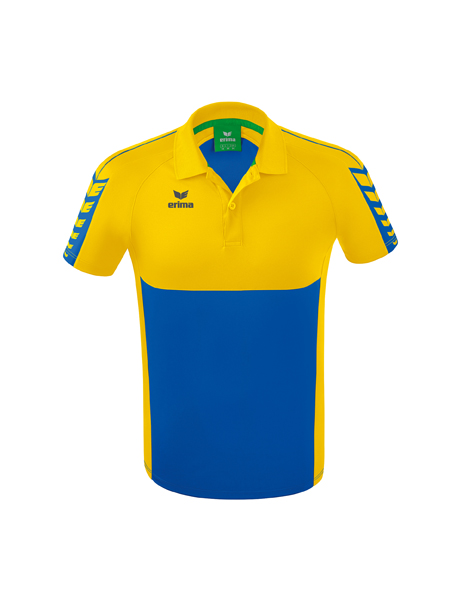 Six Wings polo new royal/geel