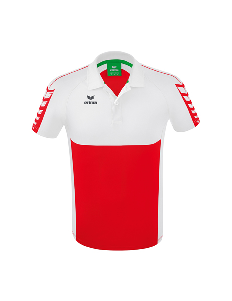 Six Wings polo rood/wit