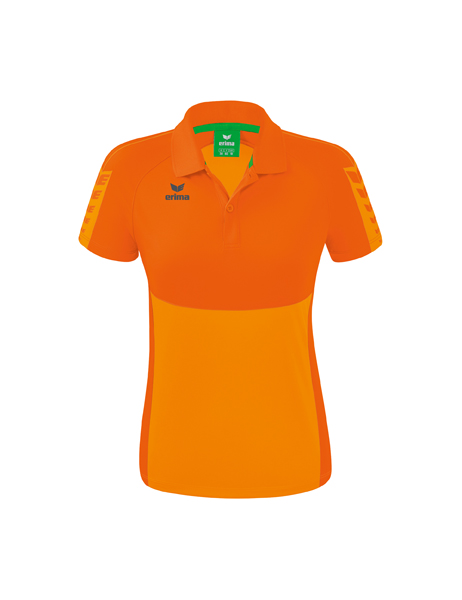 Six Wings polo new orange/oranje Dames