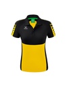 Six Wings polo geel/zwart Dames