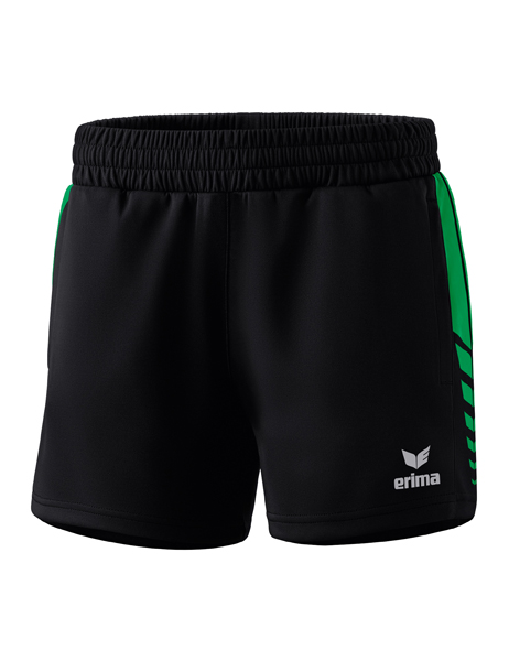 Six Wings worker short zwart/smaragd Dames