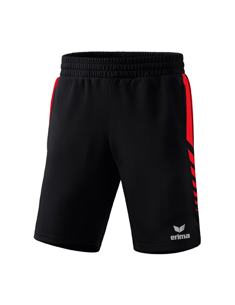 Six Wings worker short zwart/rood