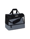SIX WINGS sporttas met bodemvak slate grey/zwart